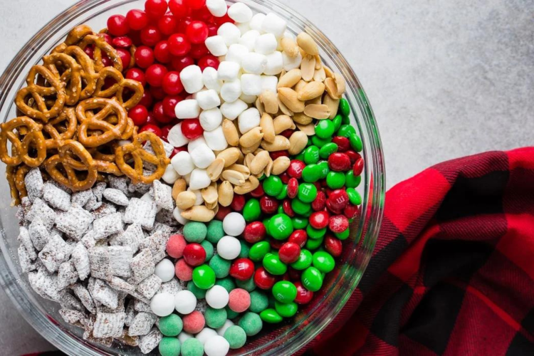 Christmas Popcorn Mix