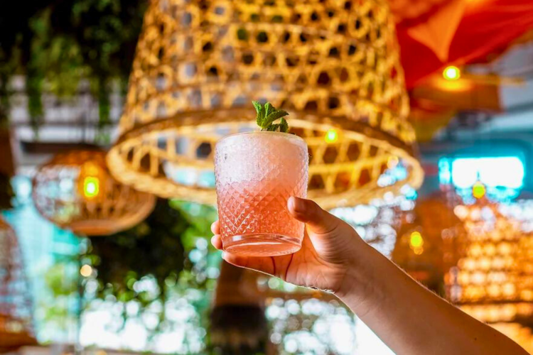 Colorful drinks at Cabana Covent Garden