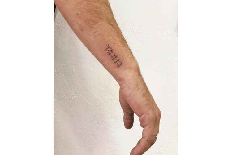 Coordinates Tattoo