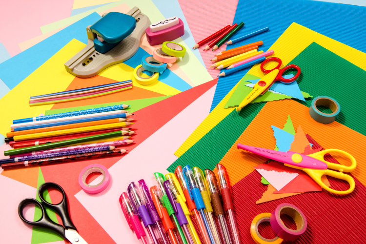 When learning how to make stickers, you will need craft supplies