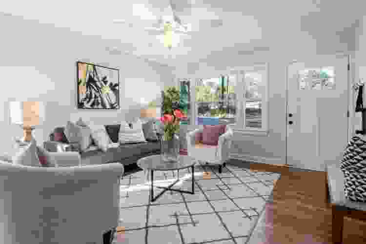 Curved living room furniture