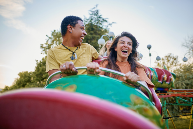 Date at an amusement park