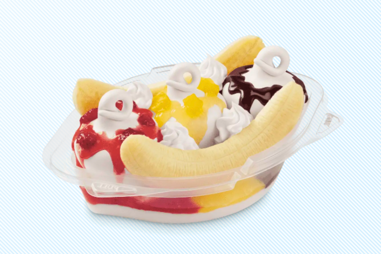 Get free birthday food from Dairy Queen like this banana split.