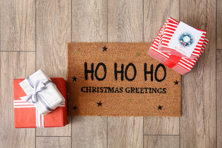 Christmas door mat