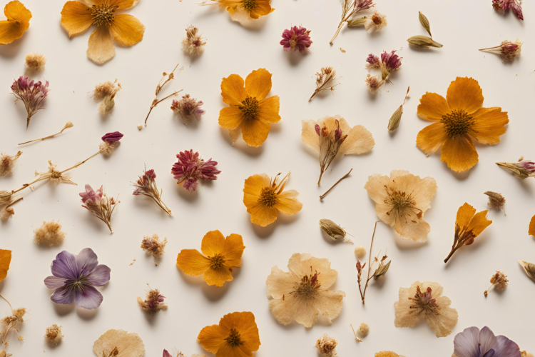 Dried Floral Pumpkin Thanksgiving Crafts for Kids