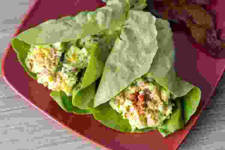 Egg Salad in a Lettuce Wrap
