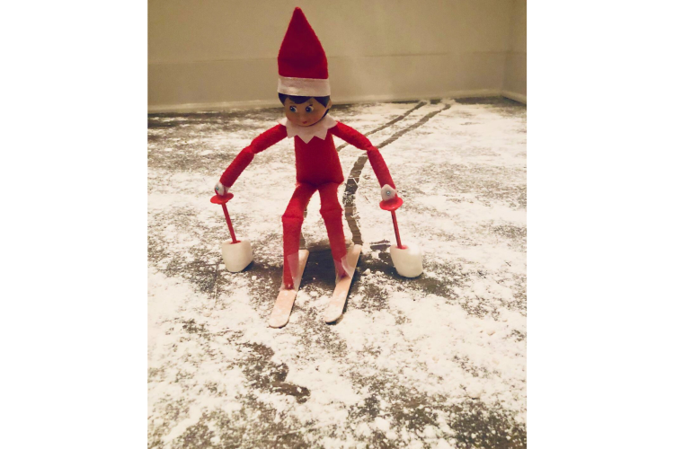 Elf gone skiing
