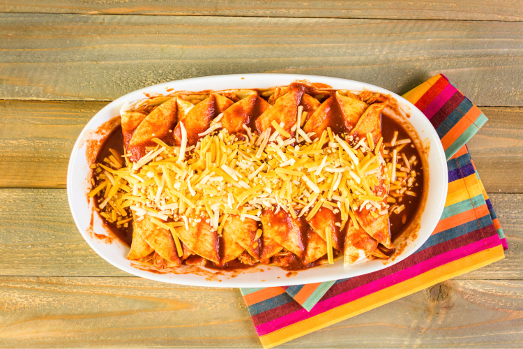 Make this Enchilada stack for your next crockpot meal.