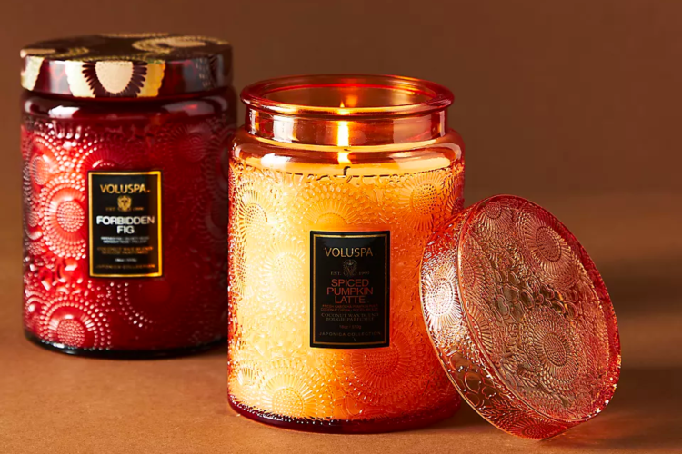 fall scented candles thanksgiving gift