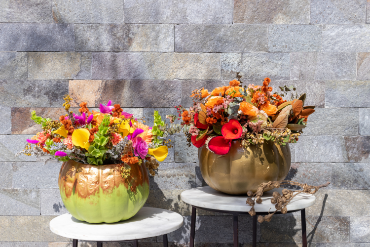 Faux Pumpkin Vase