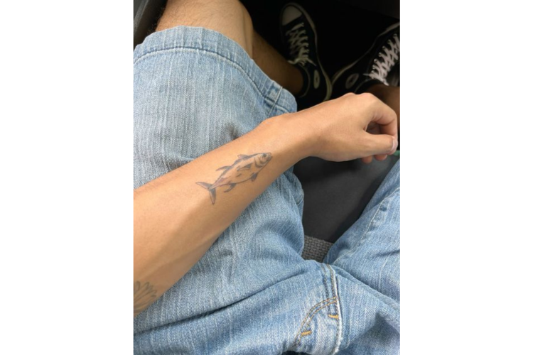 Fish Tattoo as father son tattoo idea