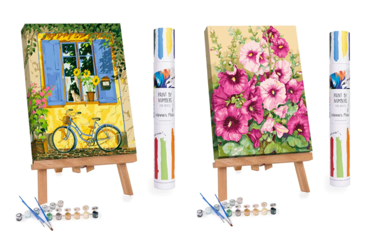 paint by numbers kit flower painting ideas