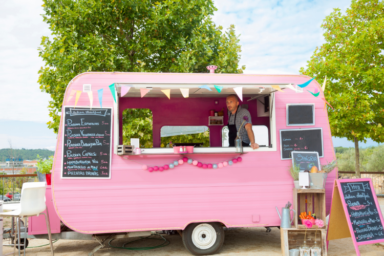 Man in food truck