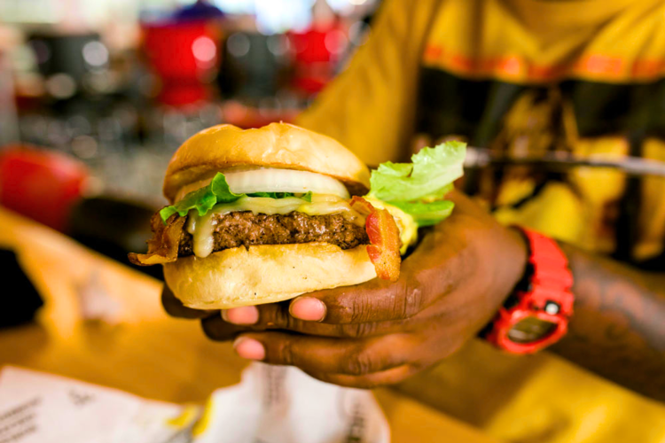 Fuddruckers offers free birthday foods like a burger.