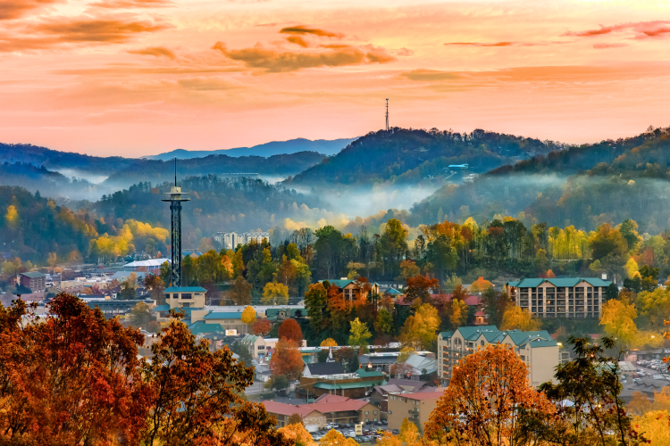 Gatlinburg is one of the great 40th birthday trip ideas for guys
