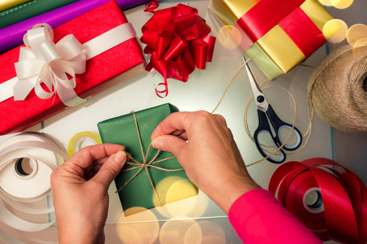 Gift wrapping school fundraising idea