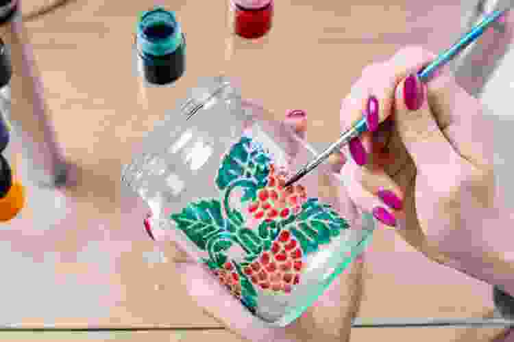 Painting glassware