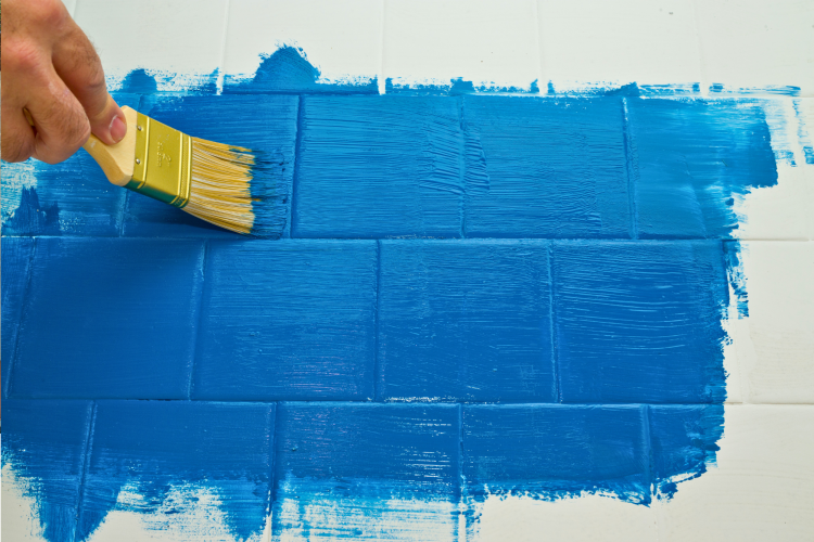 Great chalk paint ideas include painting tiles