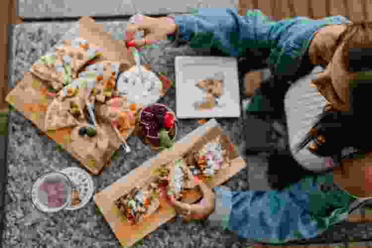 Greek food platter