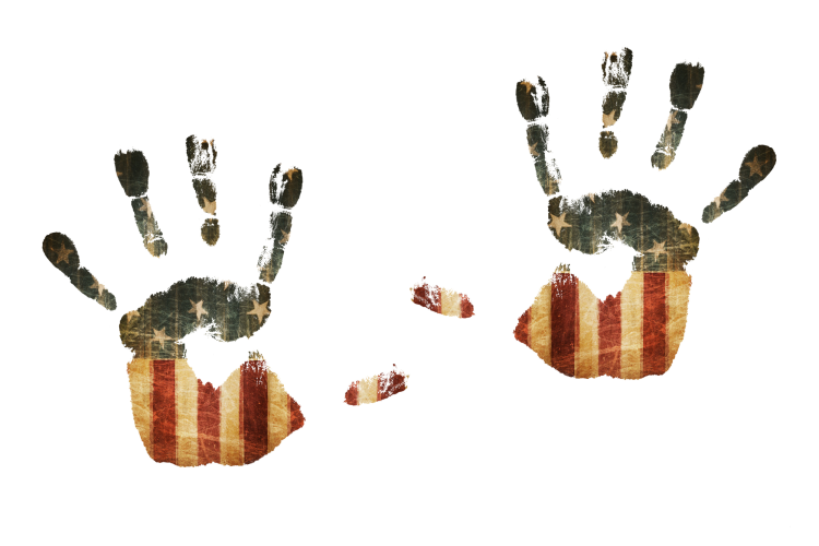 handprint flag 4th of july crafts for school