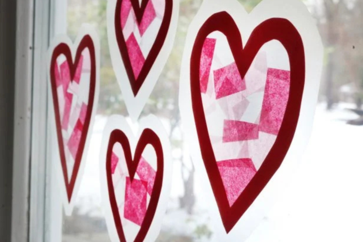 Heart Window Clings