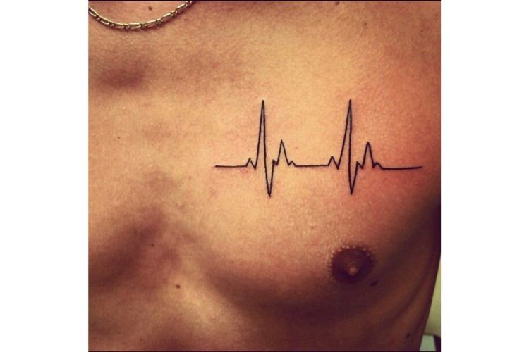 Heartbeat Father Son Tattoo