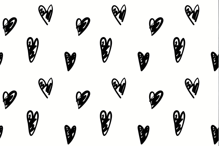Hearts doodle