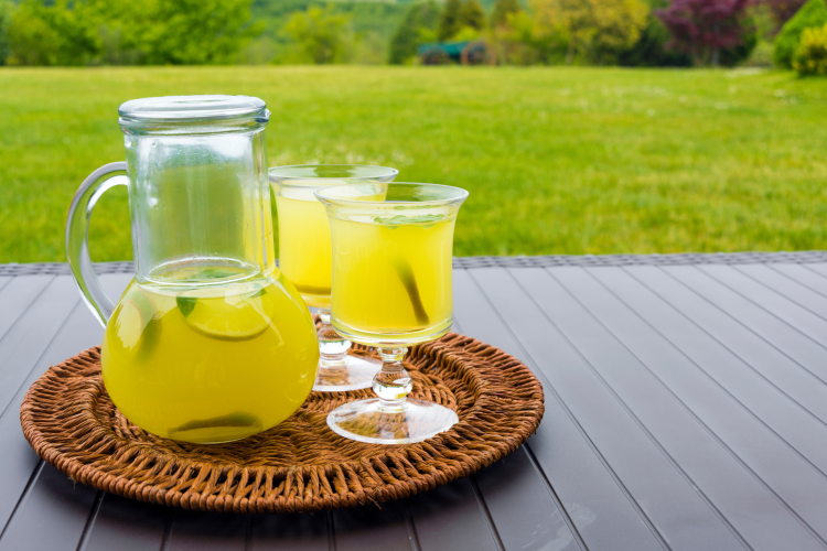 Homemade Lemonade 4th July Picnic Idea