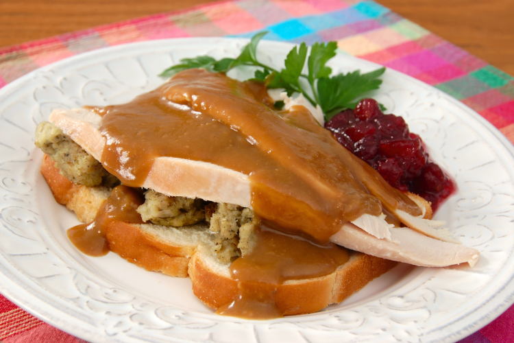 Hot Turkey Sandwich Thanksgiving Leftover Ideas