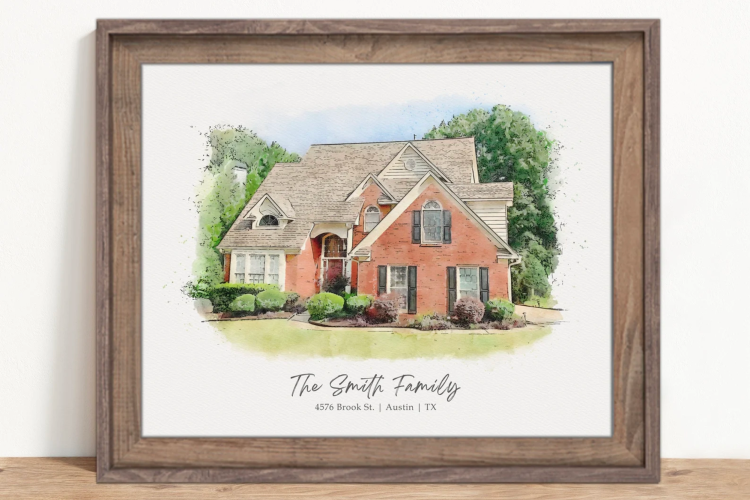 custom building artwork gift for people who have everything