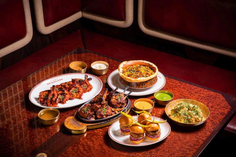 Indian food at Brigadiers in London
