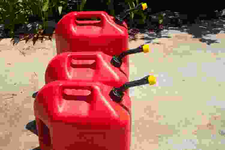 Drinks in gas cans