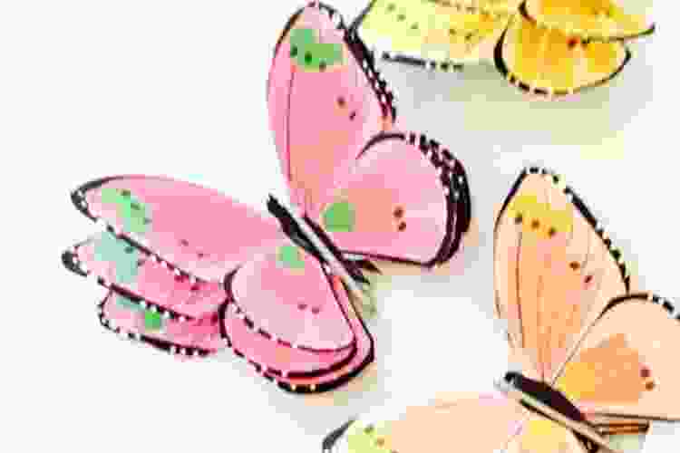 3D paper butterflies