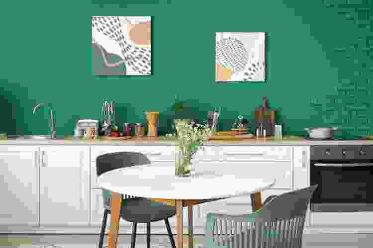 Interior of Stylish Modern Kitchen