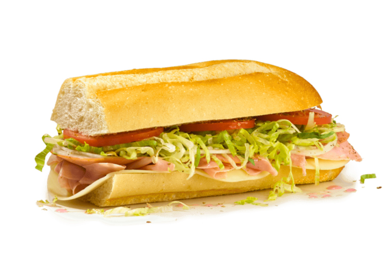 Get free birthday foods from Jersey Mike’s Subs like this sub sandwich.
