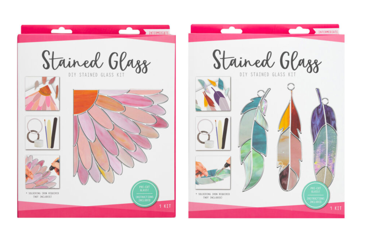 stained glass art painted kit