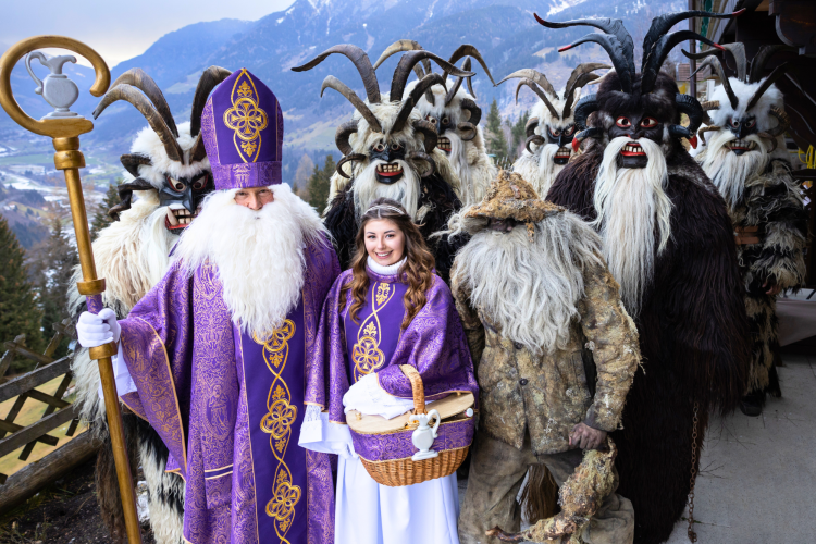 A Krampus parade is a unique part of Christmas in Italy.