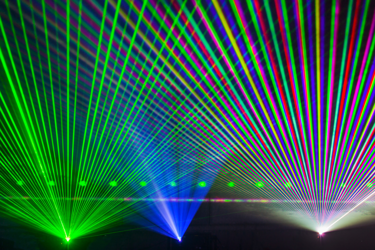 laser lights rave party idea
