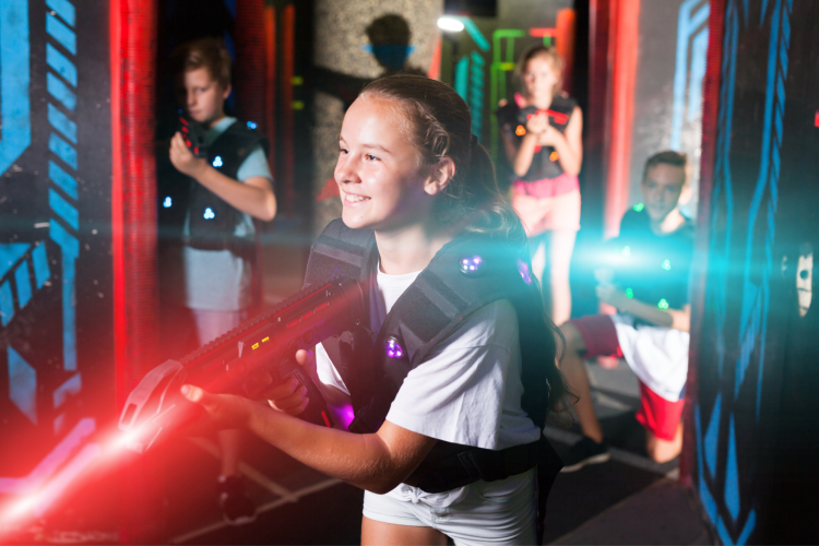 laser tag indoor activity in St. Louis