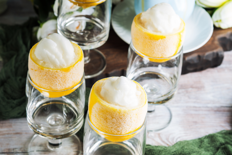 Lemon sorbet