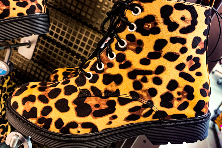 leopard print boots