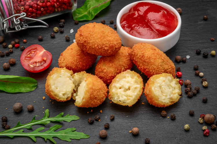 Loaded Cheese Ball Bites