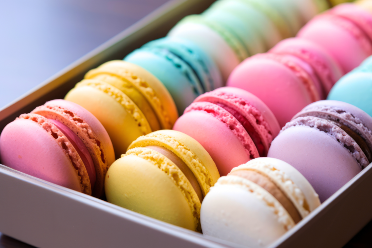 Macarons for your Valentine's box idea