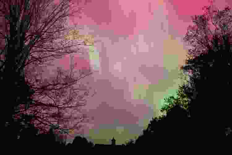 Dazzling Northern Lights Over Maine Woods