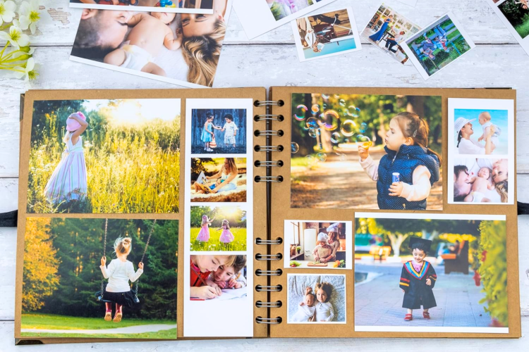 A memory book is a personal gift for a father of the groom.