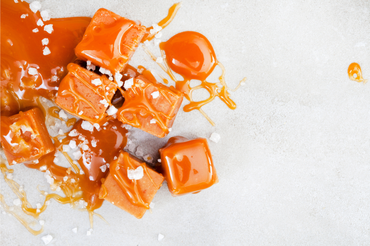 Homemade microwave caramels