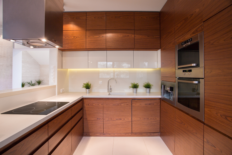 Minimalist front kitchen cabinets