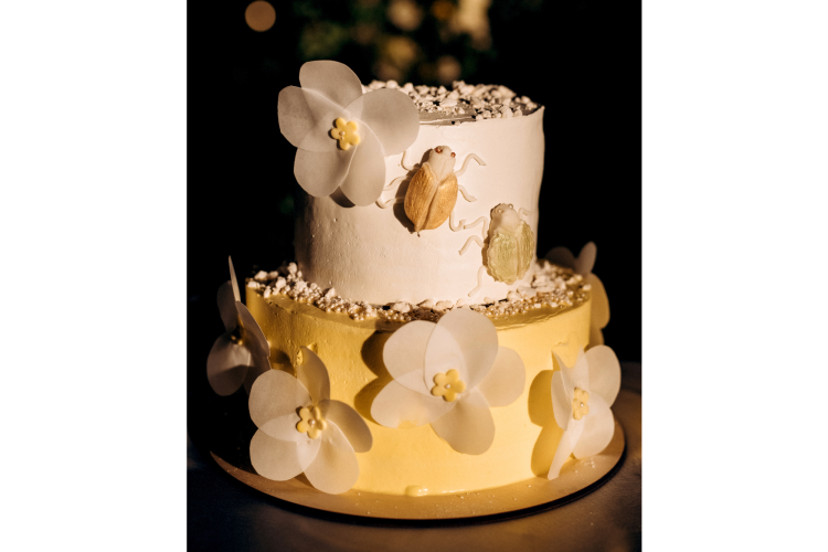 Mixed effect wedding cake ideas