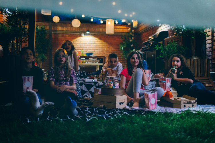 movie night 13th birthday party idea at home