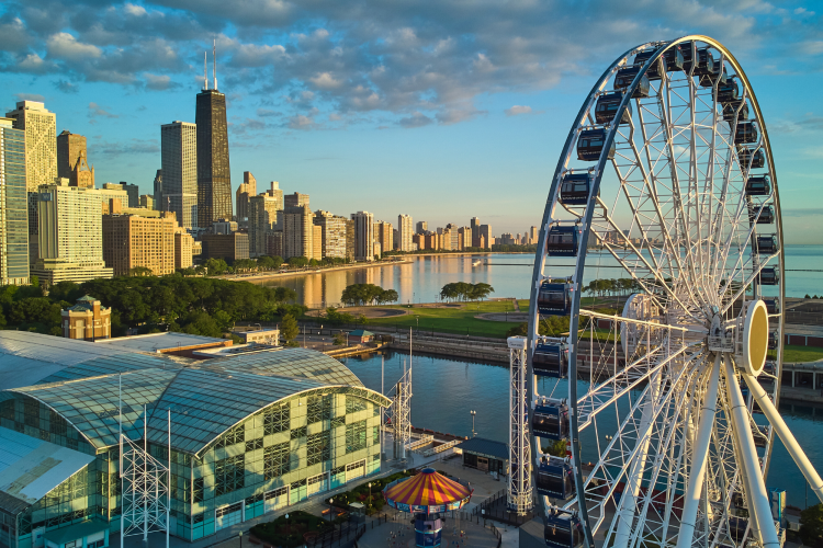 Navy pier in Chicago